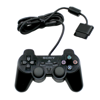 Controller PS2 DualShock 2 nero cablato qualità originale Sony