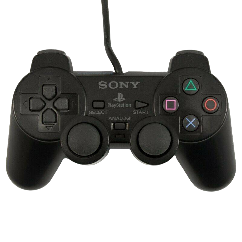 Controller PS2 DualShock 2 nero cablato qualità originale Sony