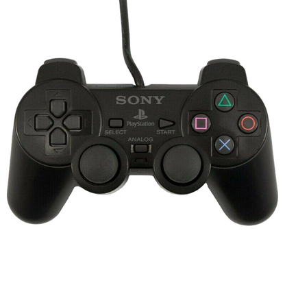 Controller PS2 DualShock 2 nero cablato qualità originale Sony